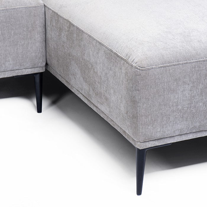 ספה קלואי לייט גריי פינתי