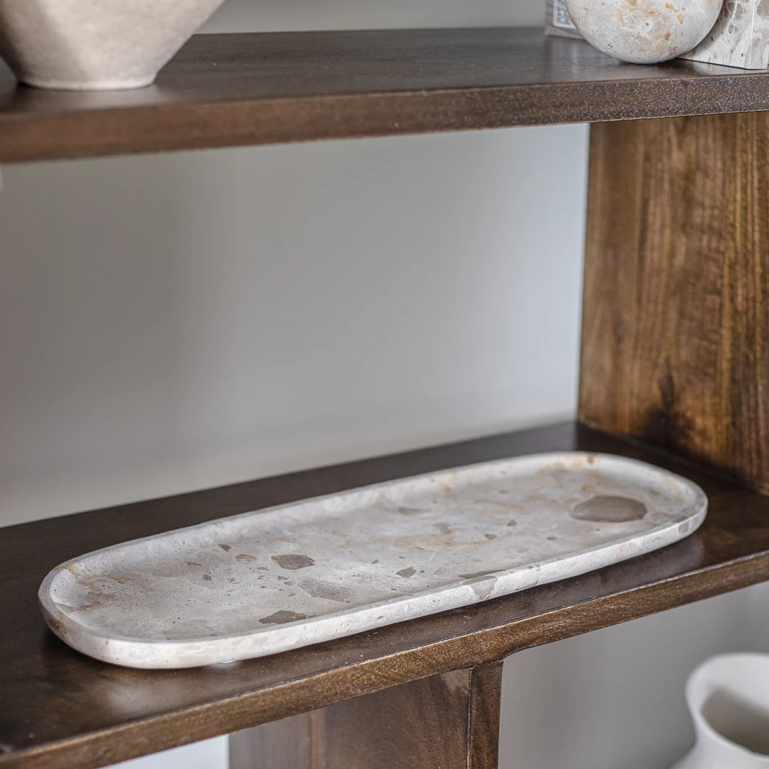 מגש אובאלי מרבל בז