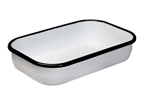 תבנית מלבנית אימייל לבן בינונית