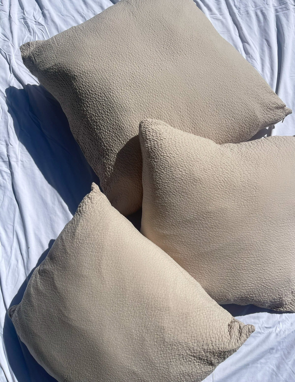 45*45 כרית פופקורן שמנת