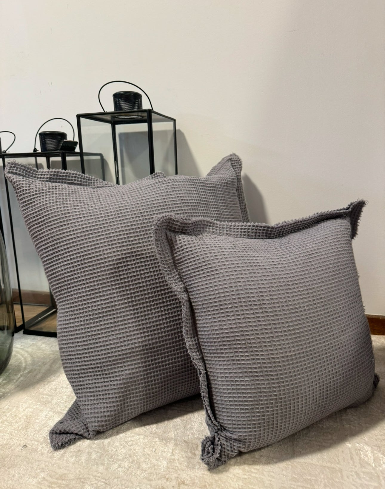 60*60 כרית פיקה אפור