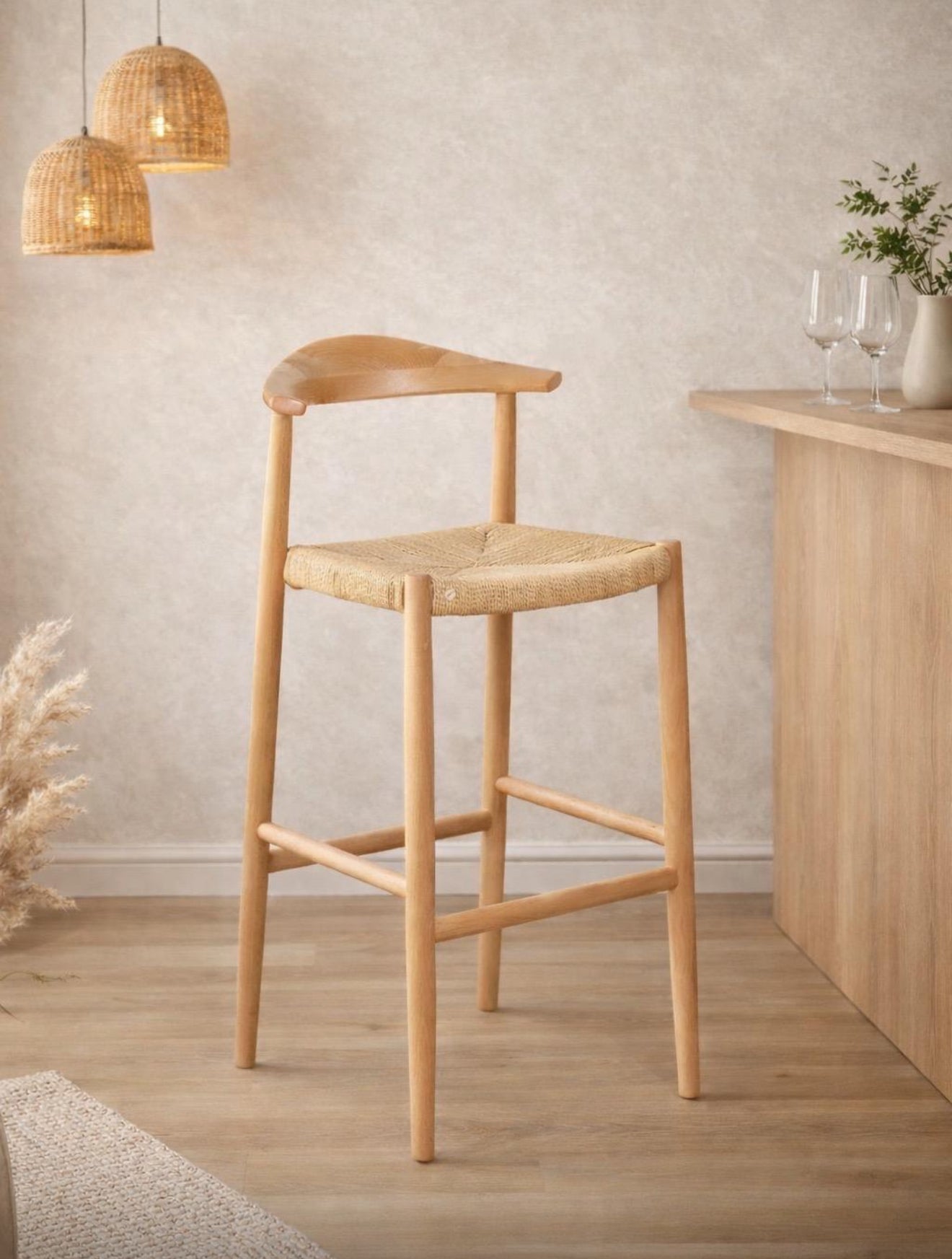 כיסא בר וניס חבלים