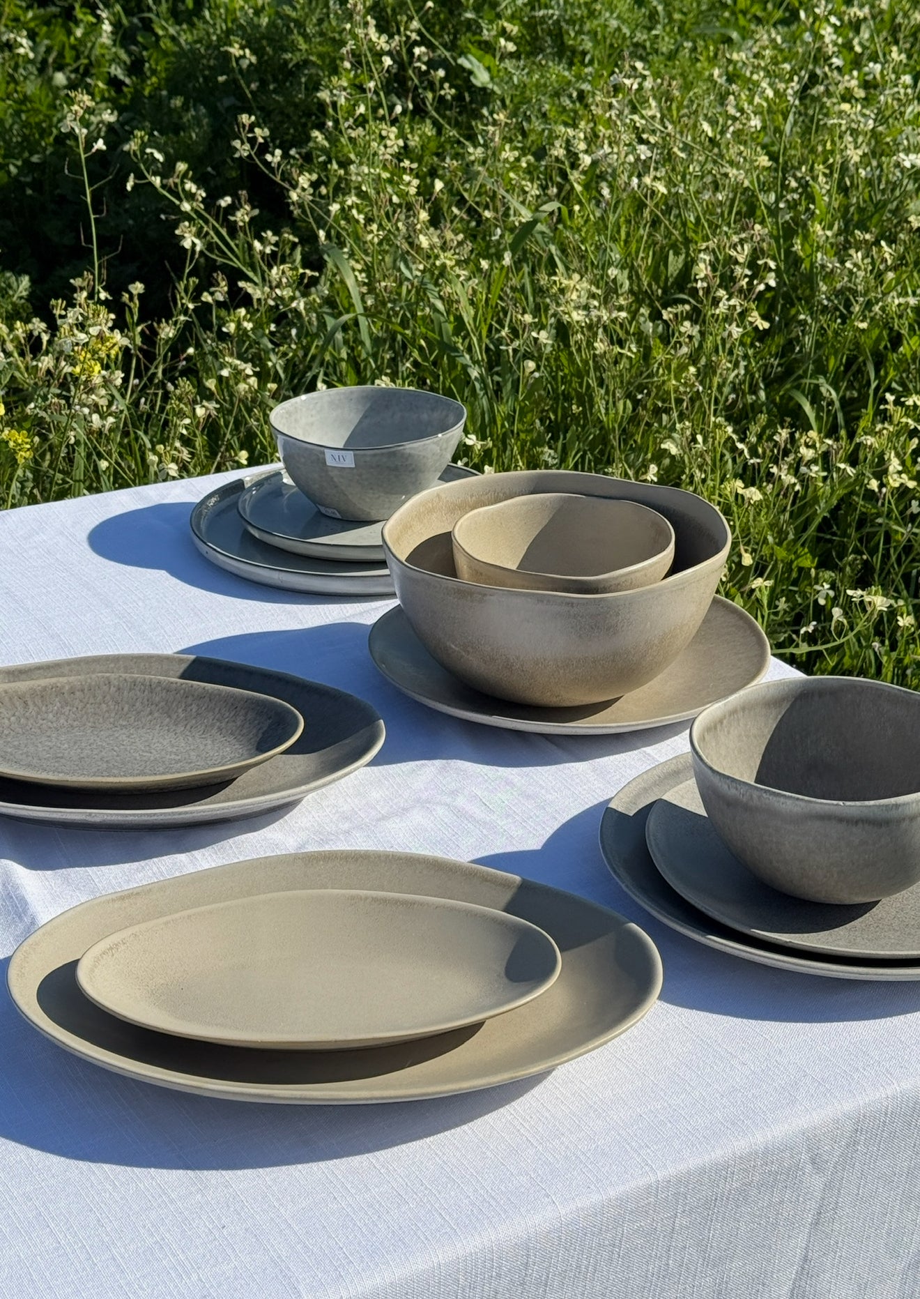 סט צלחות סהרה בז