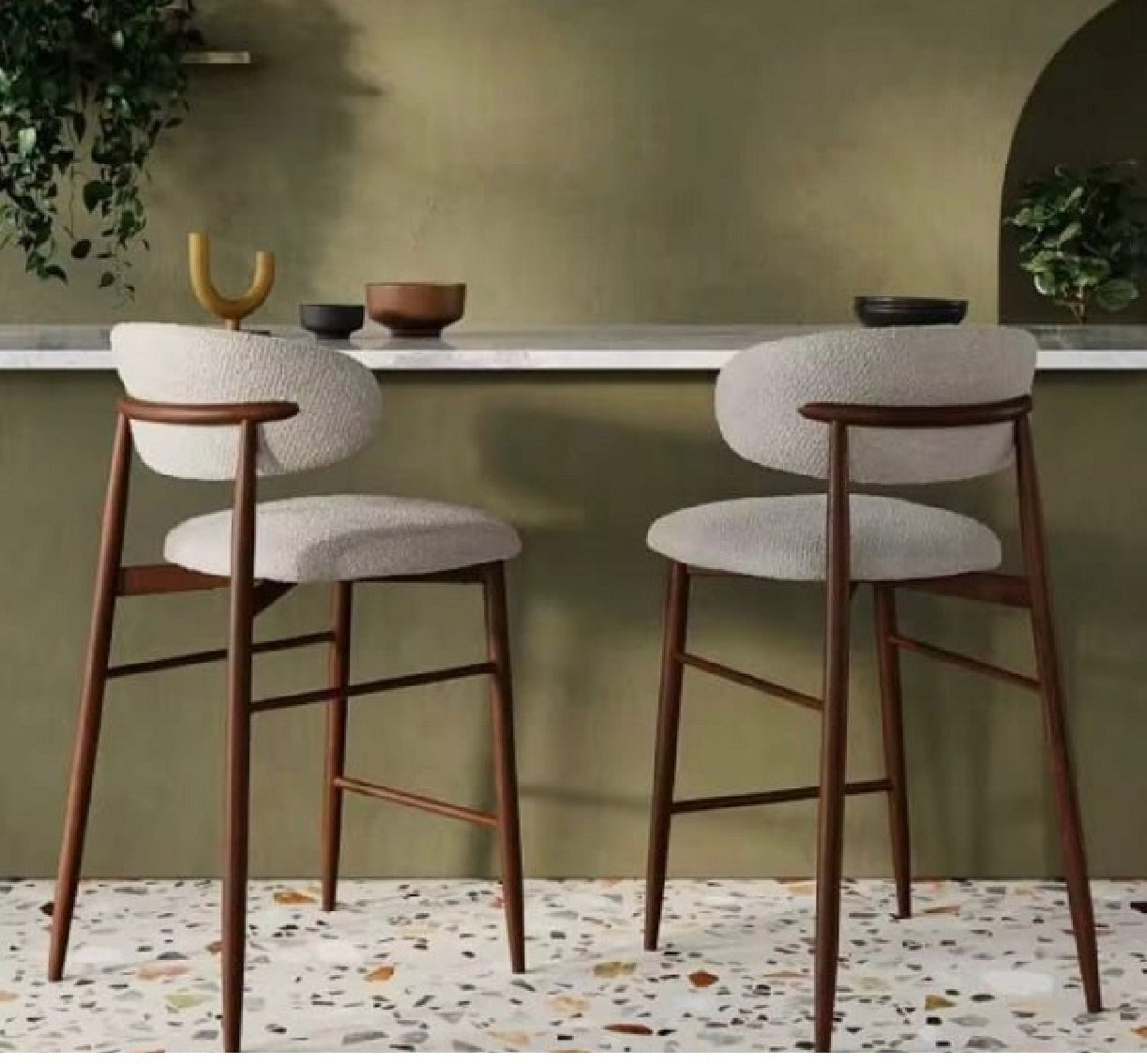 כיסא בר ורונה אגוז