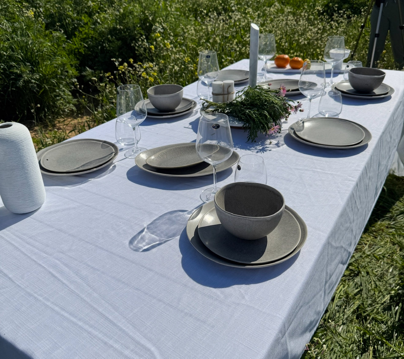 סט צלחות סהרה גריי