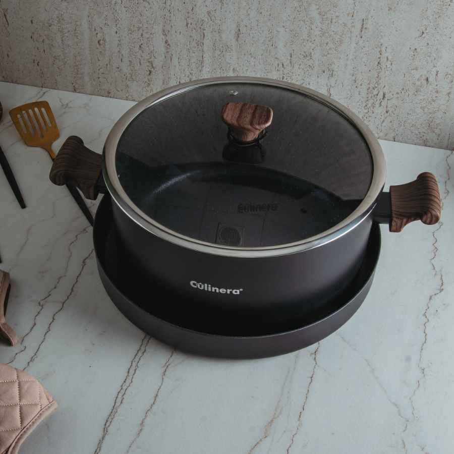 סיר מקלובה גדול + תבנית שחור