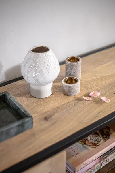 פמוט אלגנט מרבל בז קטן