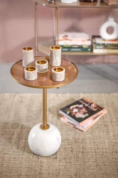 פמוט אלגנט מרבל בז קטן