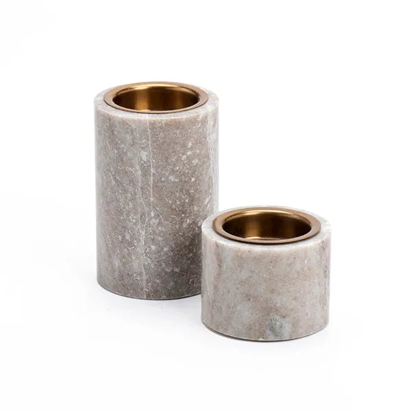 פמוט אלגנט מרבל בז קטן