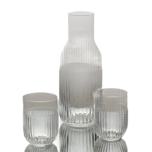 סט קנקן + כוסות גלוסי קליר