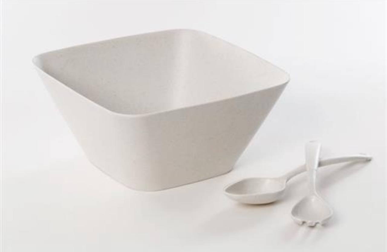 קערה במבוק וויט  + כף ומזלג