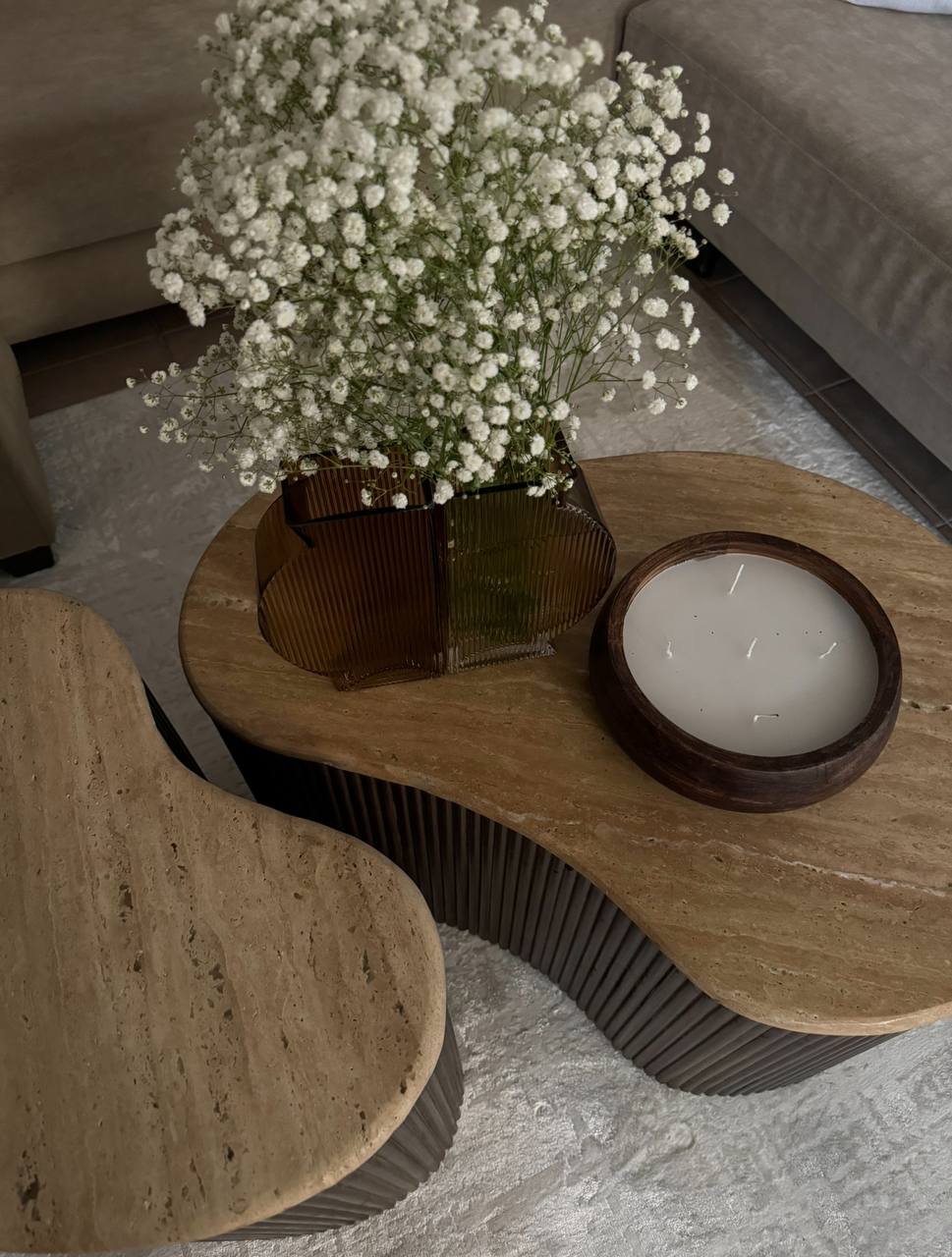 שולחן סלון בראון