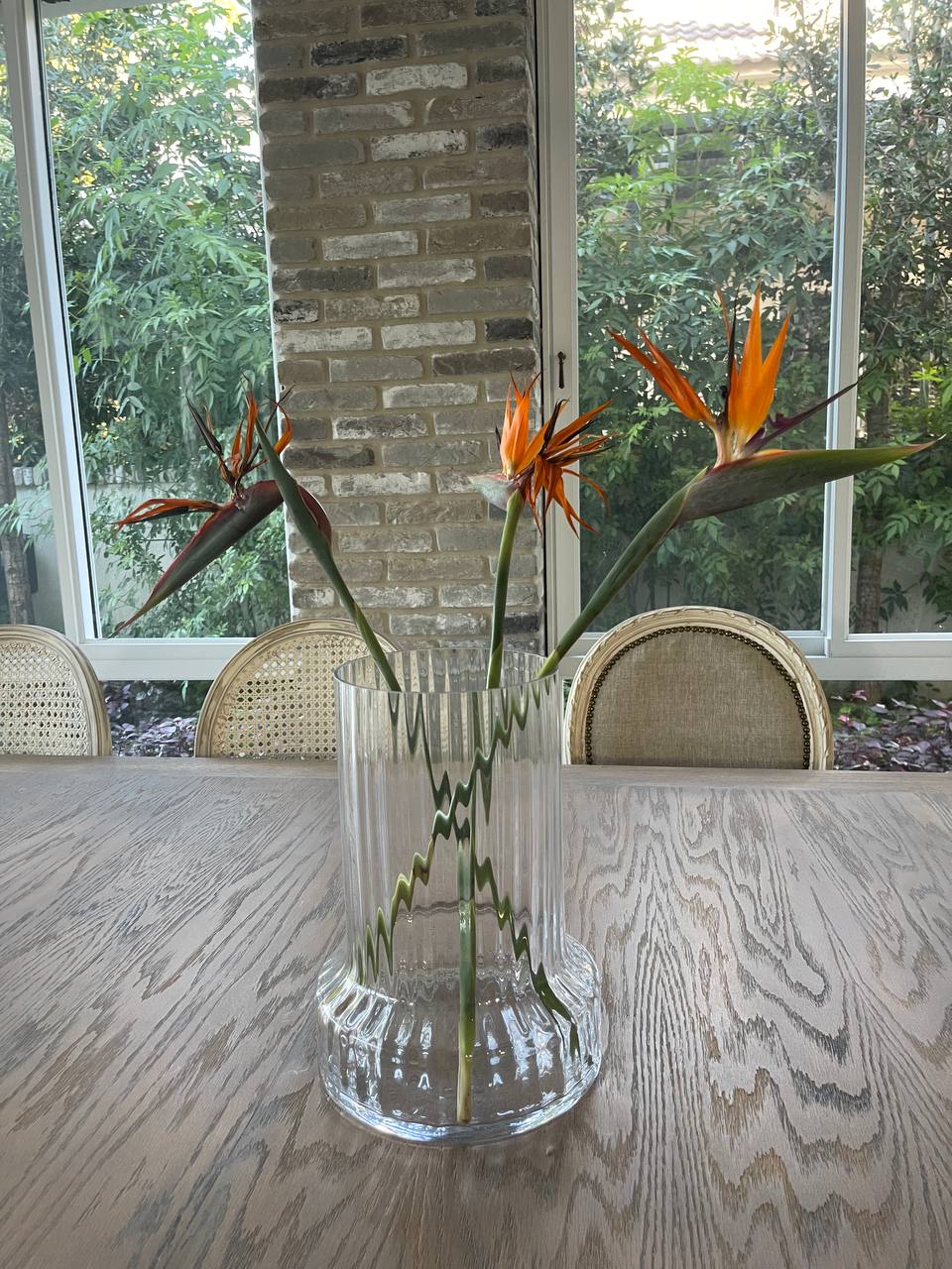 אגרטל זכוכית פסים